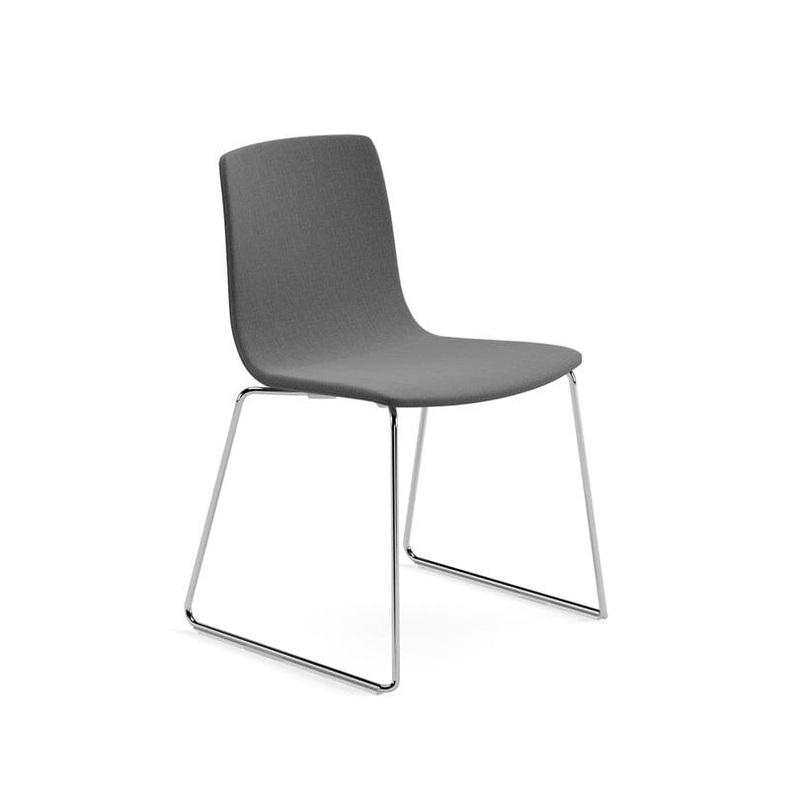 Aava 02 Sled Base Chair With Fully Upholstered