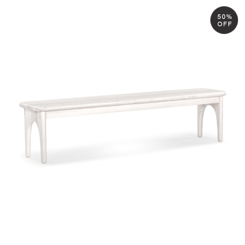 Archway Rustic Dining Bench – Weathered Wood
