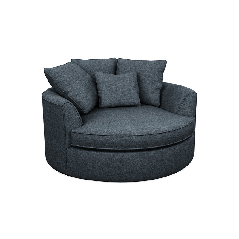 Ashonte Anjuan 61″ Wide Polyester Barrel Chair Wade Logan Fabric: Jango Copen