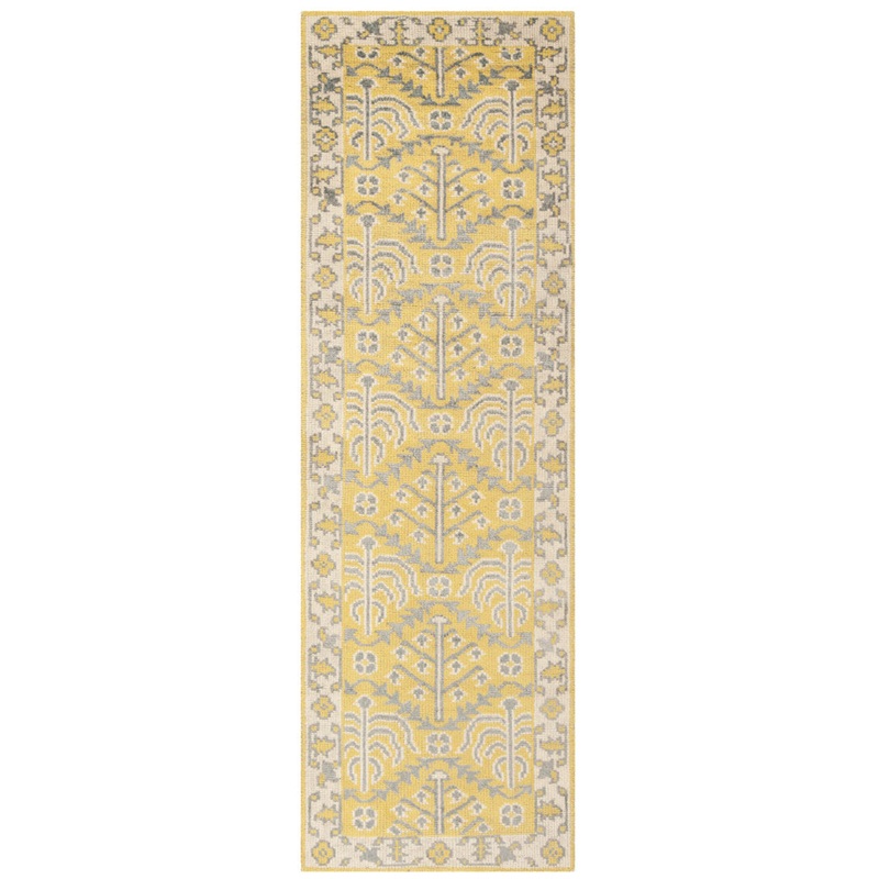 Brownsburg Stone Wash Hand Knotted 55% Wool, 10% Viscose, 35% Cotton Oriental Rug Bungalow Rose Rug Size: Runner 2’6″ x 10′