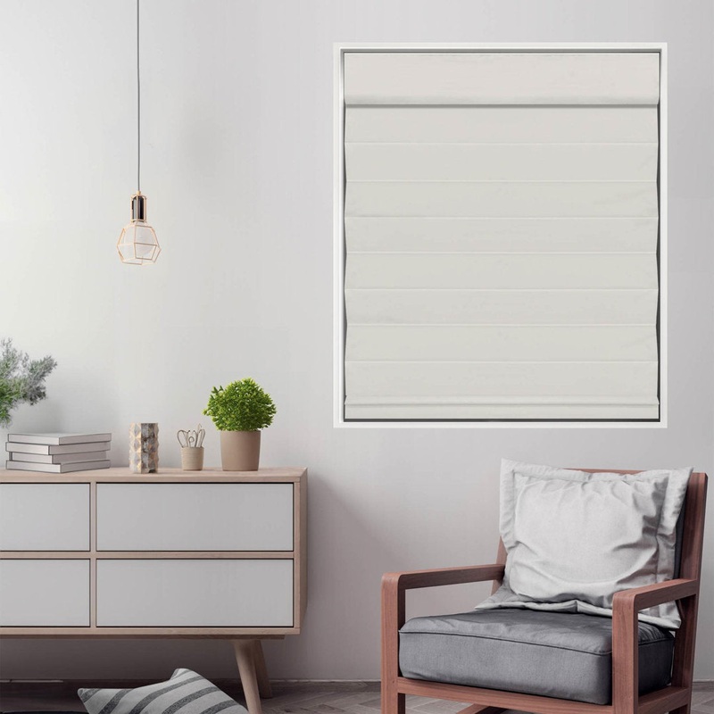 Cordless Blackout 100% Cotton Roman Shade with Cellular Shade Backing Symple Stuff Size: 63″W x 72″L Finish: Ivory