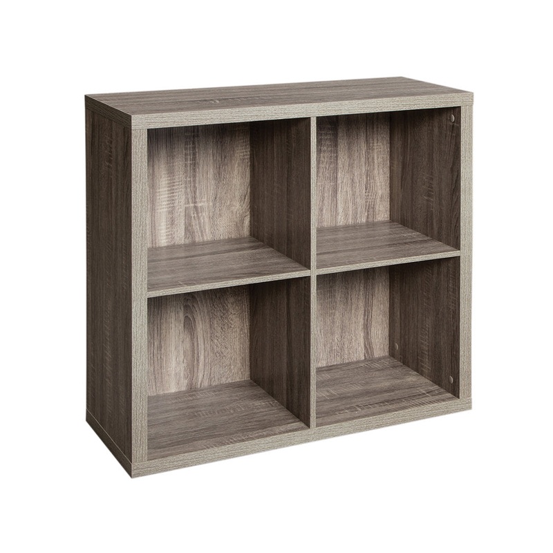 Decorative Storage 30″ H x 30″ W Cube Bookcase ClosetMaid Color: Weathered Gray