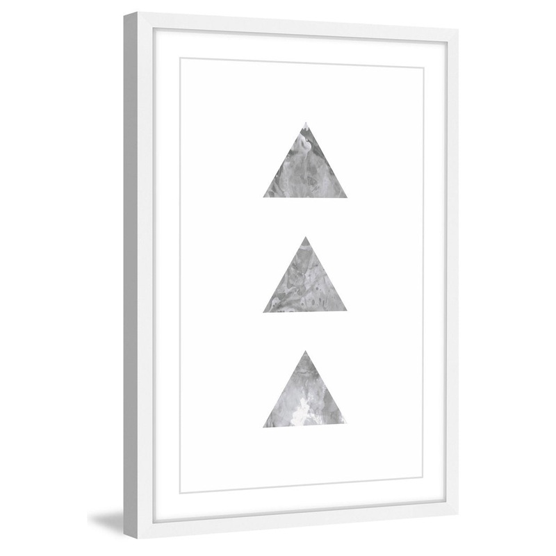 Tri’ by Bryon White Framed Painting Print on Paper Marmont Hill Size: 30″ H x 20″ W x 1.5″ D