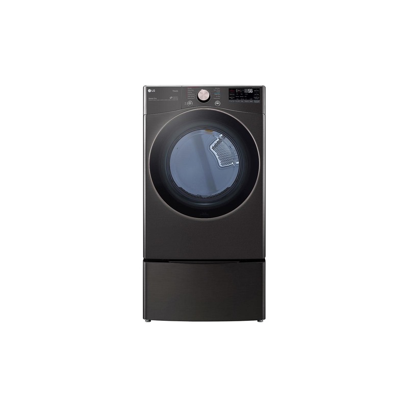 Lg DLGX4001B 7.4 cu. ft. Ultra Large Capacity Smart wi-fi Enabled Front Load Gas Dryer with TurboSteam and Built-In Intelligence
