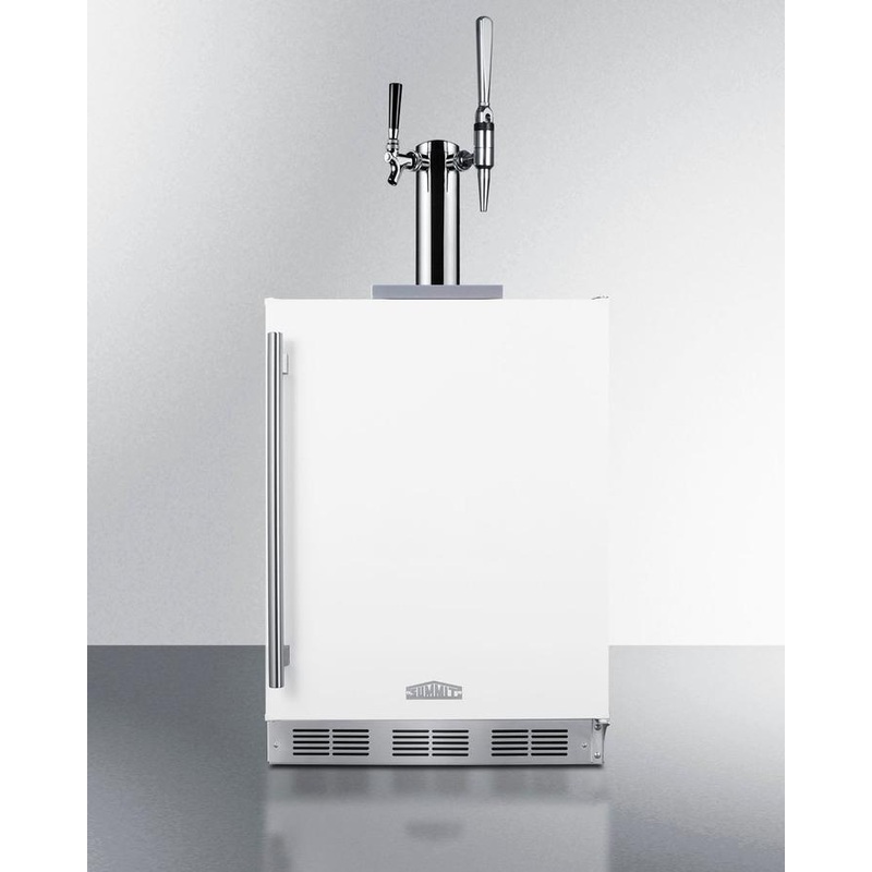 Summit SBC58WHBIADACMTWIN 24″ Wide Built-In Coffee Kegerator, Ada Compliant