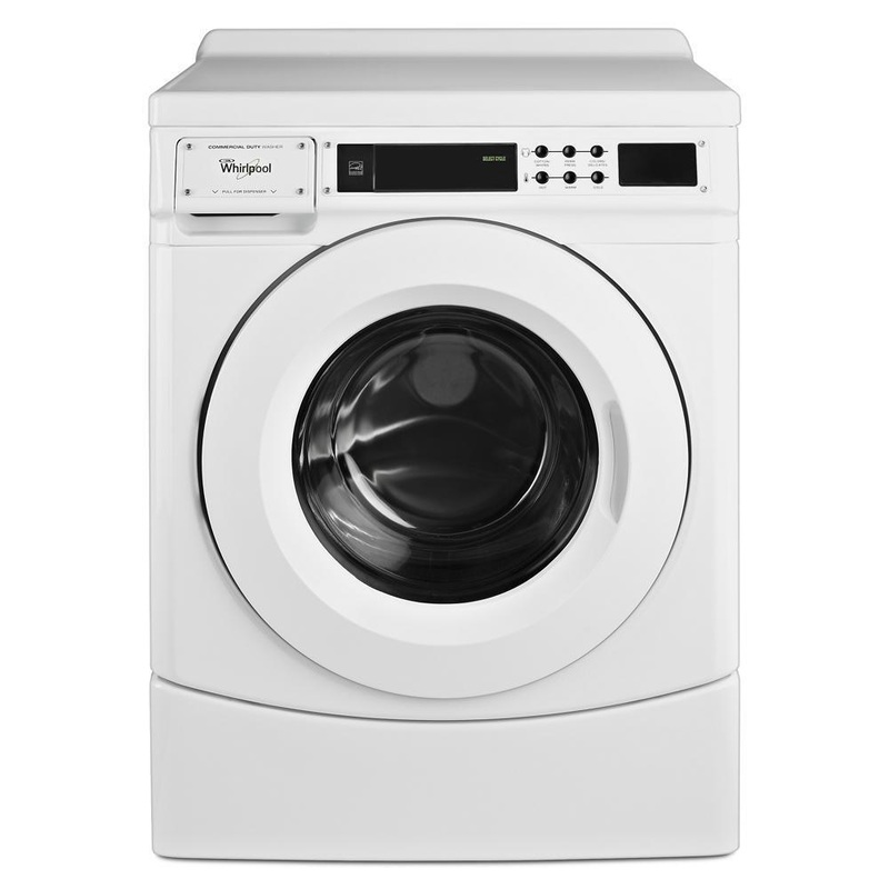 Whirlpool CHW9160GW 27″ Commercial High-Efficiency Energy Star-Qualified Front-Load Washer, Non-Vend