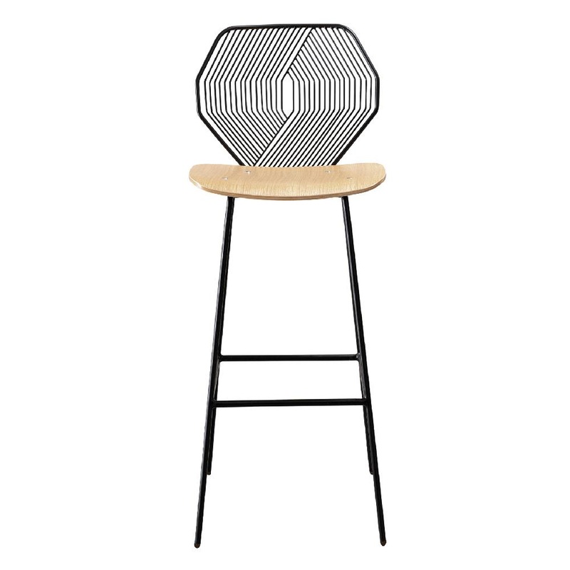 Wood & Wire Bar Stool