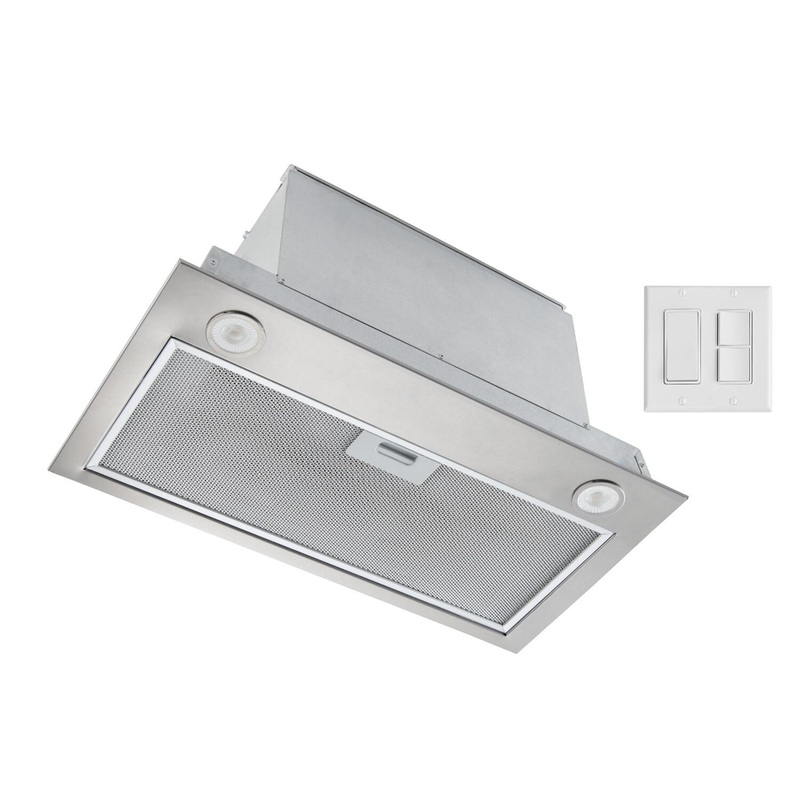 Broan PMA400SS Broan 21-Inch Custom Range Hood Power Pack, 450 Max Blower Cfm, Stainless Steel, Ada, Energy Star Certified