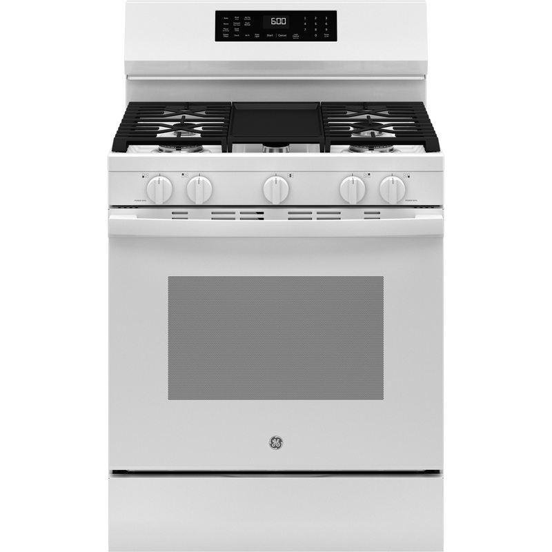 Ge Appliances GGF600AVWW Ge 30″ Free-Standing Gas Convection Range With No Preheat Air Fry And Easywash Oven Tray