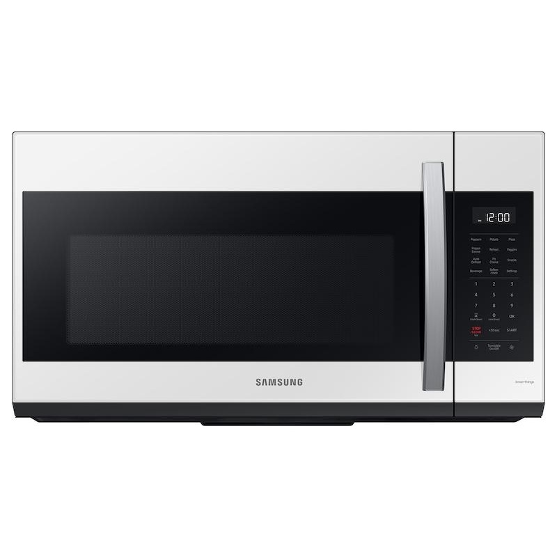 Samsung ME19CB704112 Bespoke Smart 1.9 Cu. Ft. Over-The-Range Microwave With Sensor Cook In White Glass