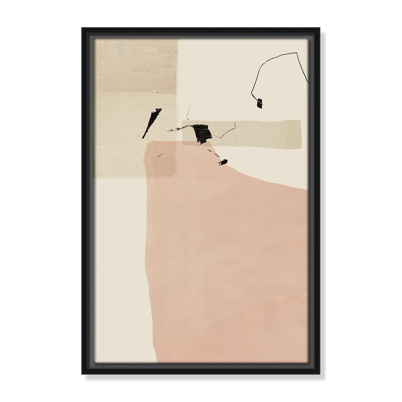 Soft Tempo – Floater Frame Painting on Canvas Joss & Main Frame Color: Black Framed Size: 19.5″ H x 13.5″ W