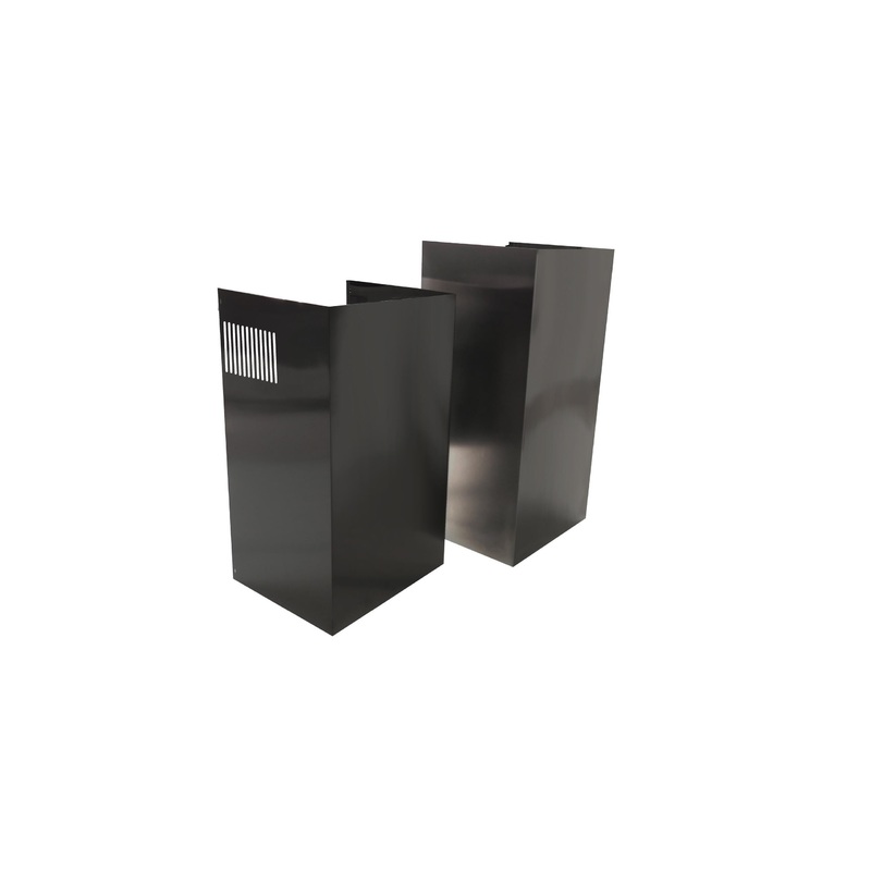 Xo Appliance XOEDCB2B Duct Cover Extension For 10′ Ceiling Fits Xob Black