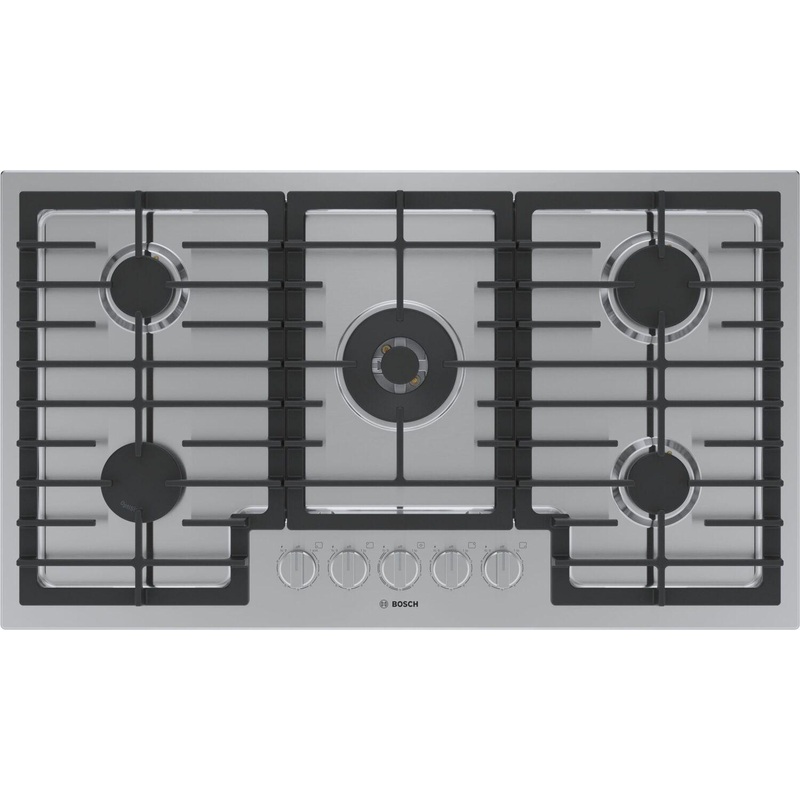 Bosch NGM8659UC 800 Series Gas Cooktop 36″ Stainless Steel Ngm8659Uc