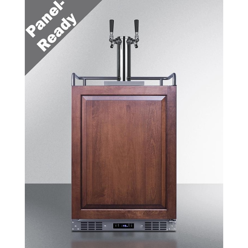 Summit SBC682PNRWKDTWIN 24″ Wide Built-In Wine Kegerator (Panel Not Included)