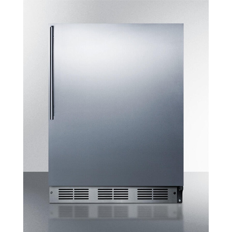 Summit SSKKIT Stainless Steel Kickplate For Use With Select 24″ Wide Units