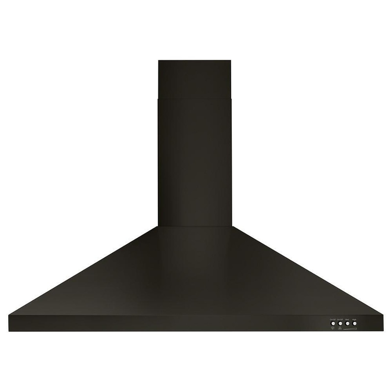 Whirlpool WVW53UC6HV 36″ Contemporary Black Stainless Wall Mount Range Hood