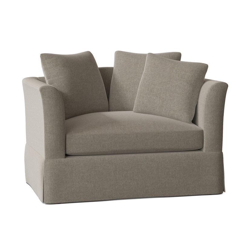 Charlene 50″ Wide Armchair Highland Dunes Body Fabric: Crafty Eucalyptus, Throw Pillow Fabric: Bocci Spring