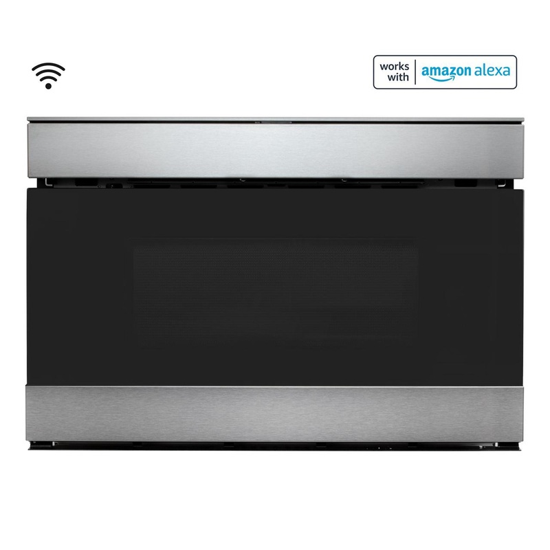 Sharp SMD2489ES 24 in. 1.2 cu. ft. 950W Sharp Stainless Steel Smart Easy Wave Open Microwave Drawer Oven