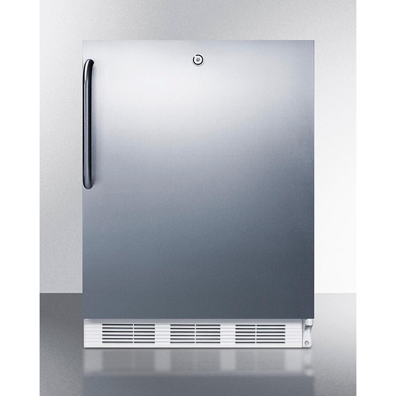 Summit FF7LWCSS Commercially Listed Built-In Undercounter All-Refrigerator For General Purpose Use, Auto Defrost W/Ss Exterior And Front Lock