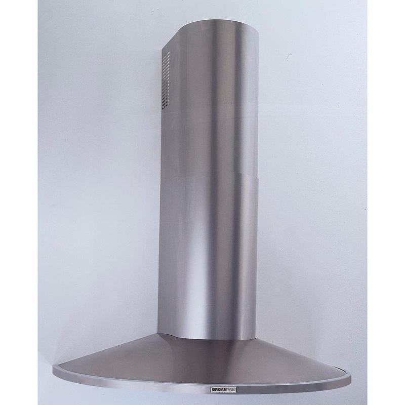 Broan RM519004 35-7/16″ (90cm) Stainless Steel Chimney Hood, 370 CFM Internal Blower