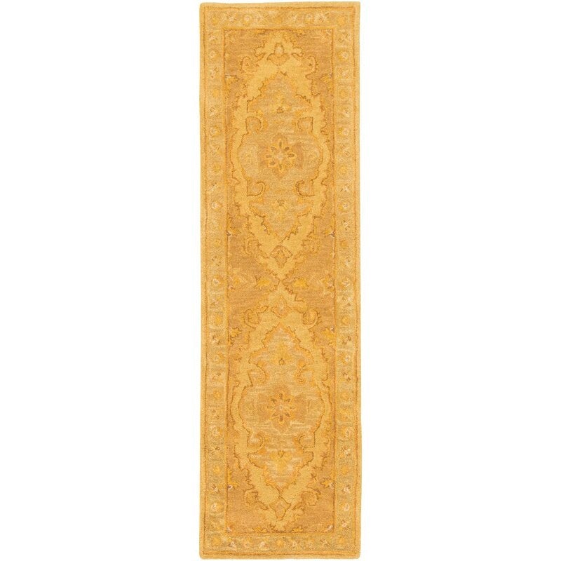 Eaddy Oriental Hand-Tufted Wool Sunflower/Gold Runner-2’3″x14′