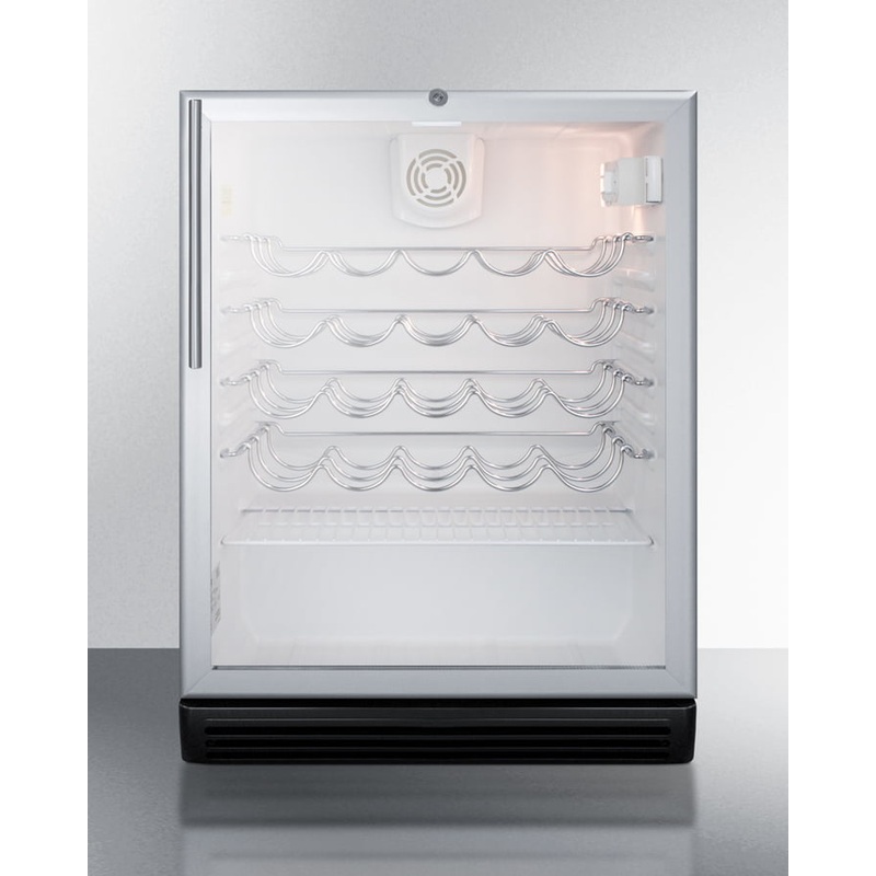 Summit SWC6GBLHVADA 24″ Wide Wine Cellar, Ada Compliant