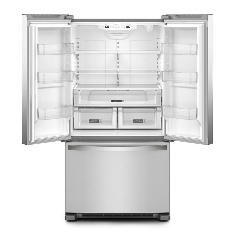 Whirlpool WRFF3036RZ 36-Inch Wide Full-Depth French Door Bottom Mount Refrigerator – 25 cu. ft.