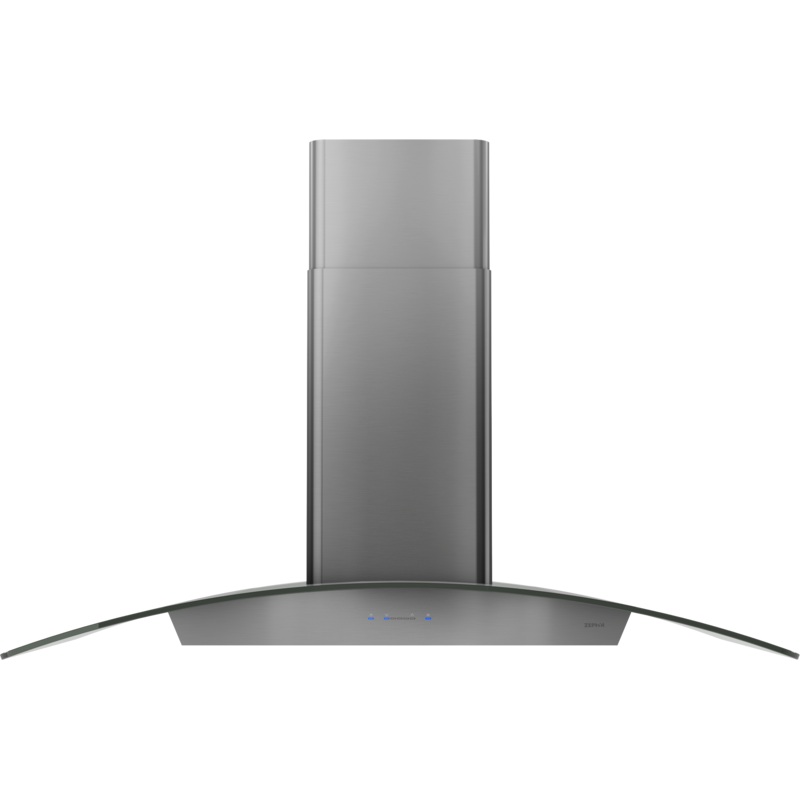 Zephyr ZREE42BBSGG Ravenna Island, 42in, Black SS+Gray Glass, LED
