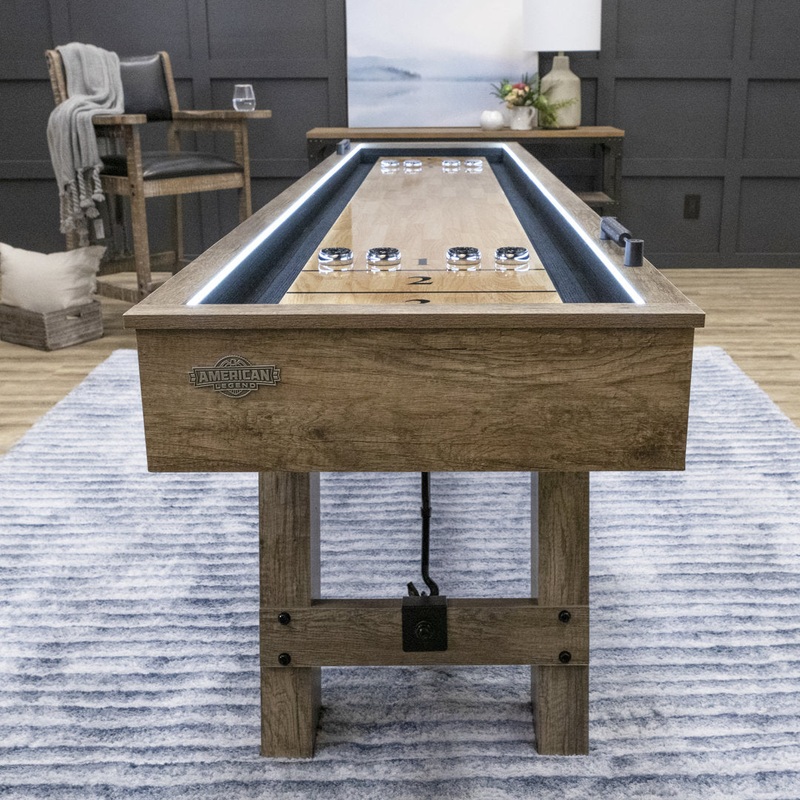 Brookdale American Legend LED 9′ Shuffleboard Table American Legend