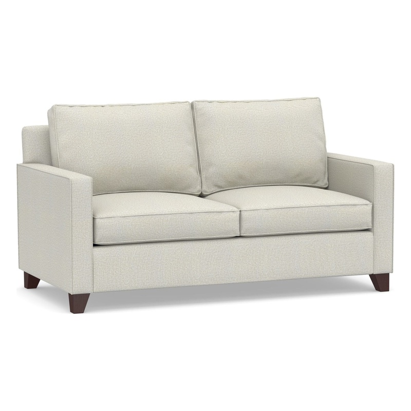 Cameron Square Arm Sleeper Sofa with Memory Foam Mattress