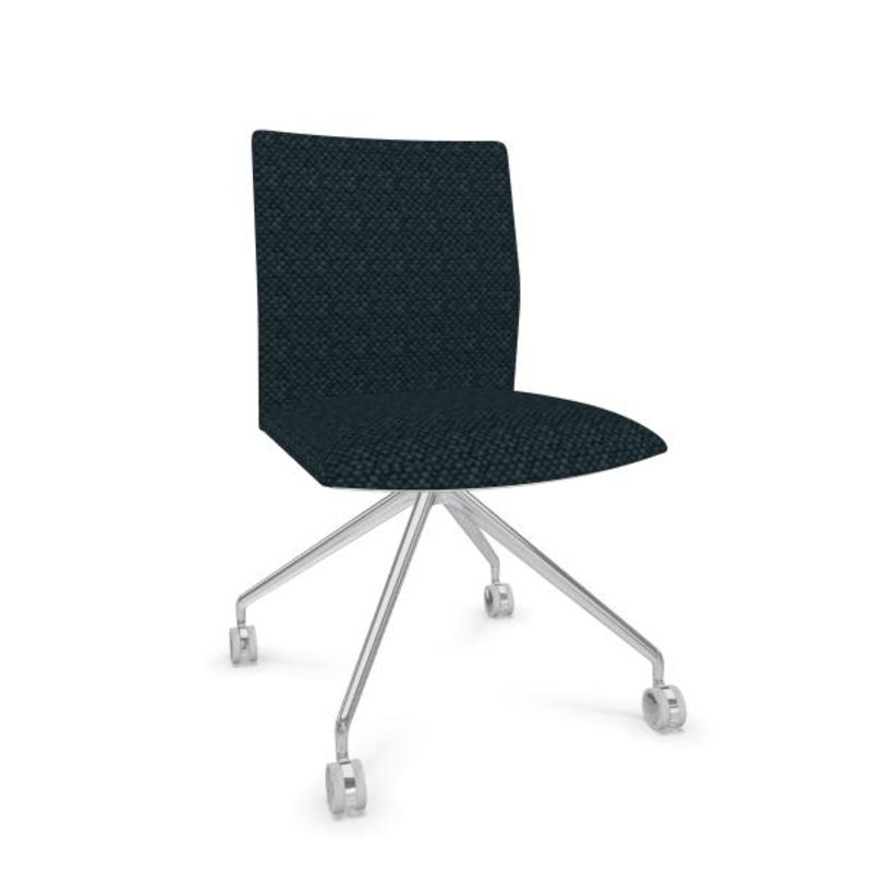 Kinesit Fixed Trestle Base Office Chair With Fully Upholstered