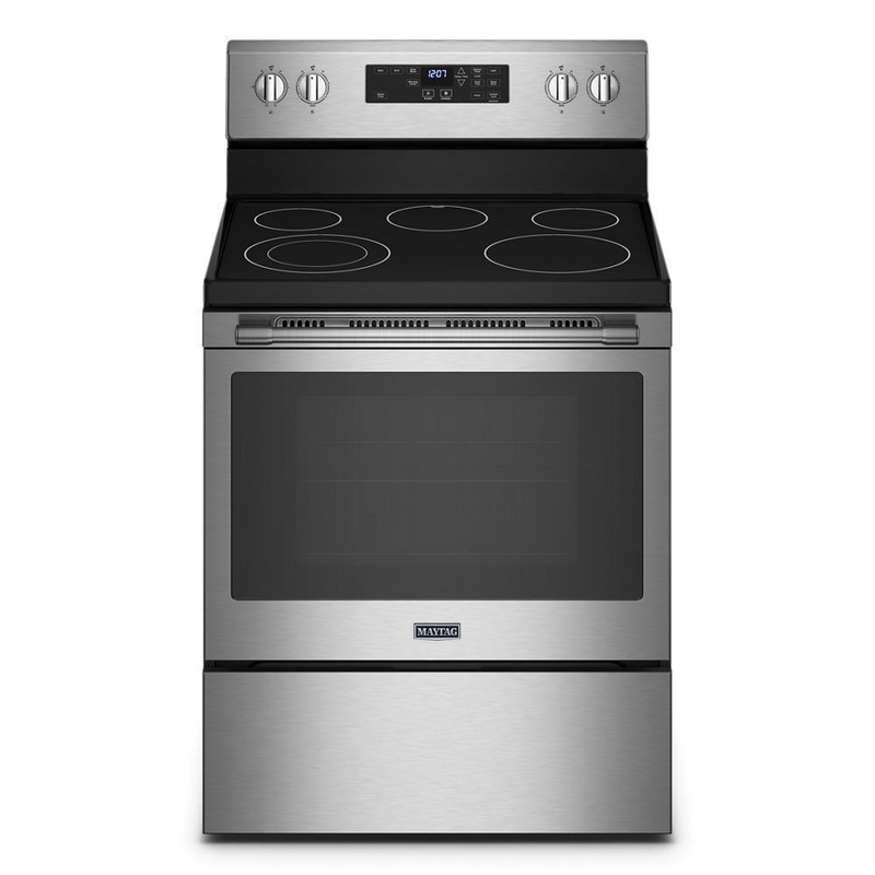 Maytag MER4600LS Electric Range with Steam Clean – 5.3 cu. ft.