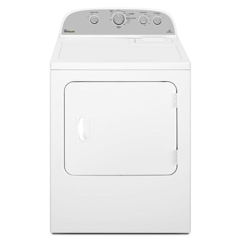 5.9 cu. ft. Top Load Electric Dryer with Flat Back Design