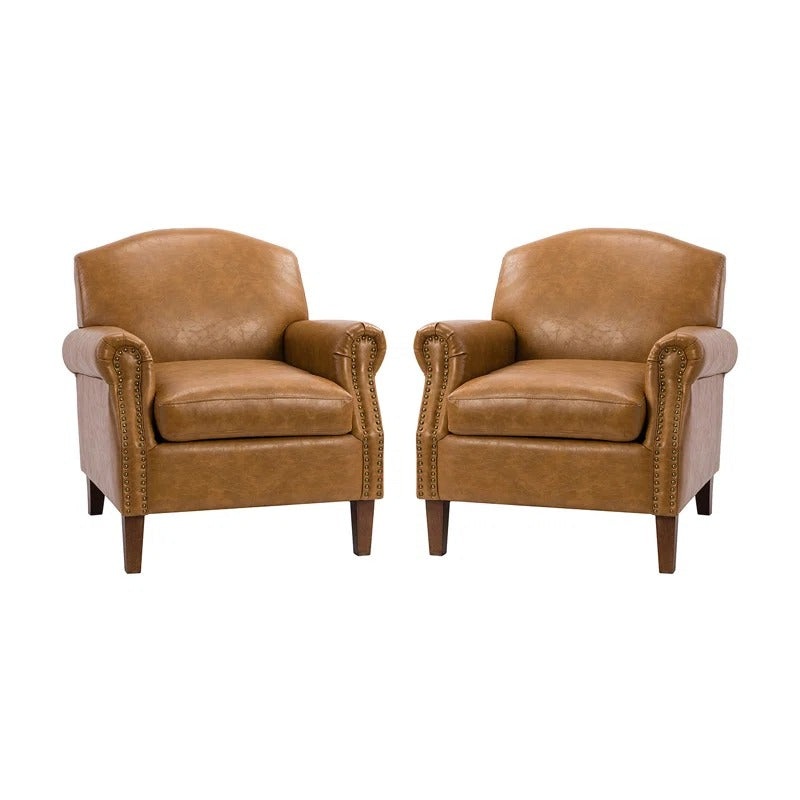 Cashel Faux Leather Armchair