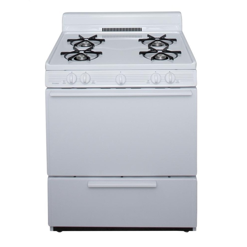Premier SFK100OP 30 in. Freestanding Gas Range in White