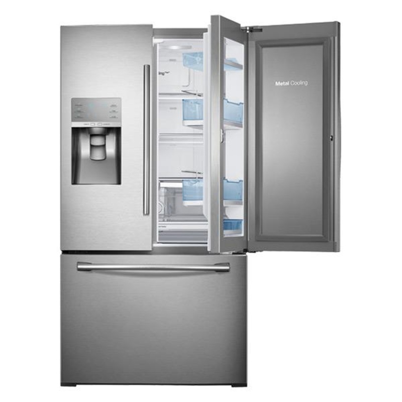 Samsung RF30HDEDTSR 36″ Wide, 30 cu. ft. Capacity 3-Door French Door Food ShowCase Refrigerator with Dual Ice Maker (Stainless Steel)