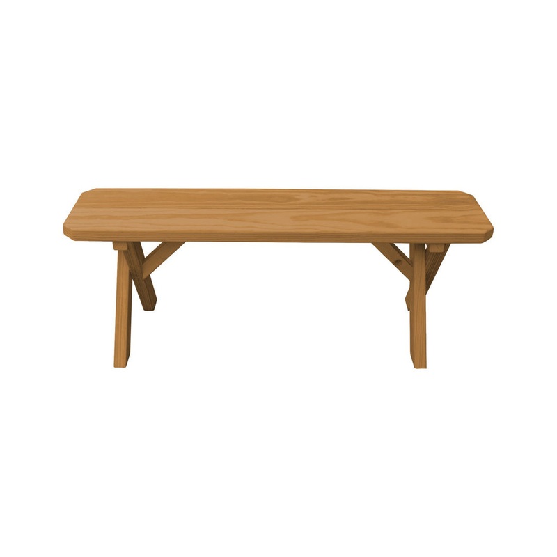 Sempronius Wood Picnic Bench Loon Peak Color: Oak Stain