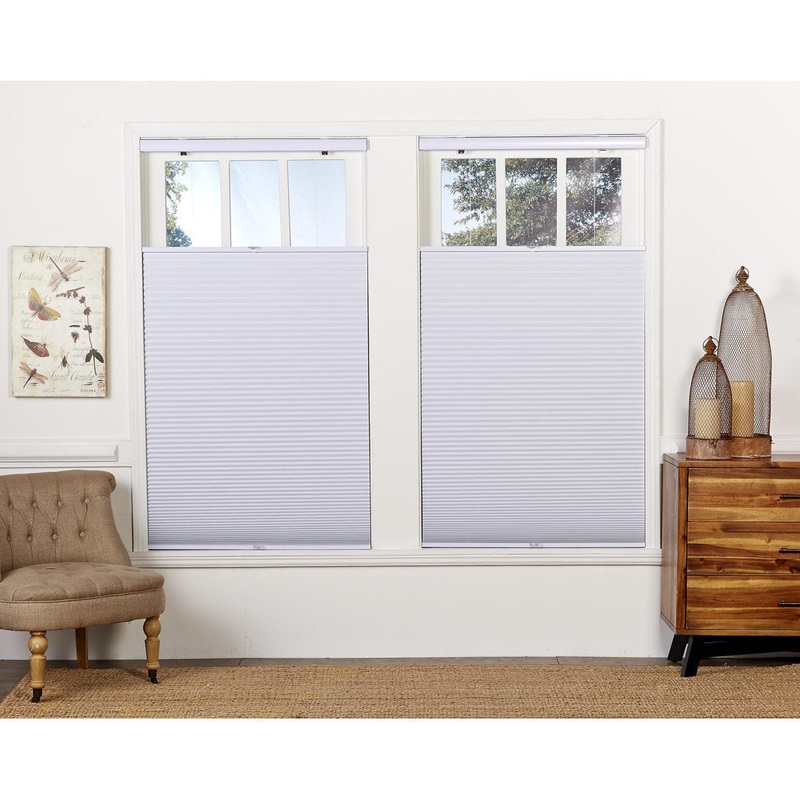 Sheba 1.5 inch Cordless Blackout Top Down bottom Up Cellular Shade Symple Stuff Blind Size: 25.5″W x 64″L Finish: White