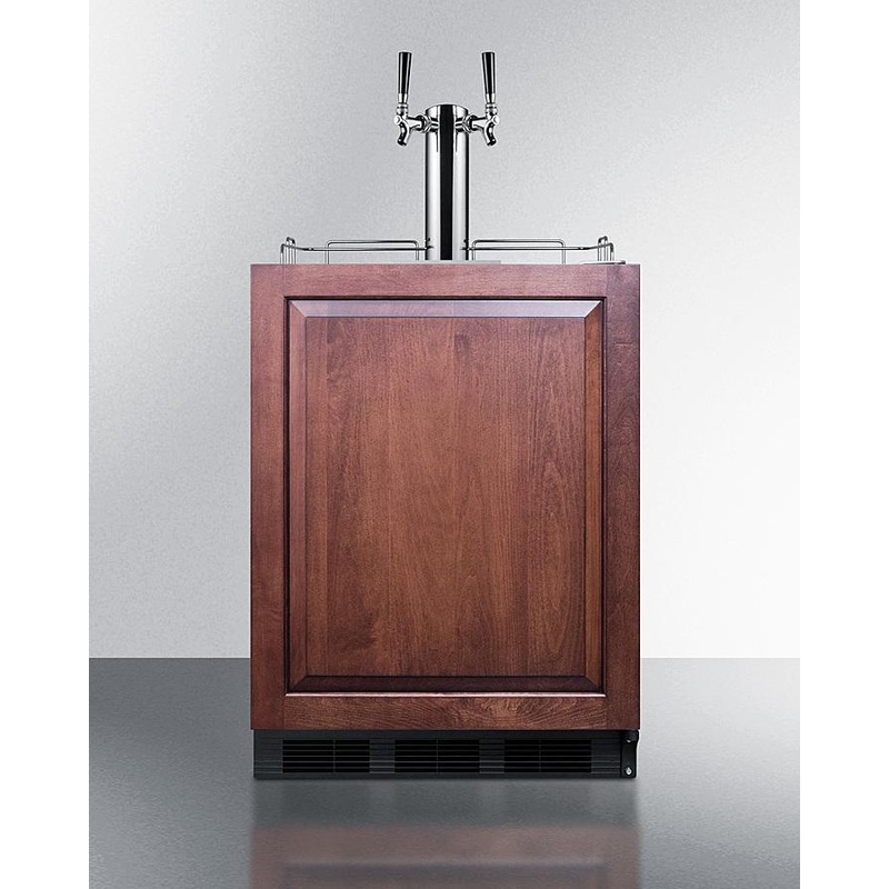 Summit SBC58BLBIADAIFWKDTWIN 24″ Wide Built-in Wine Kegerator, ADA Compliant (panel Not Included)