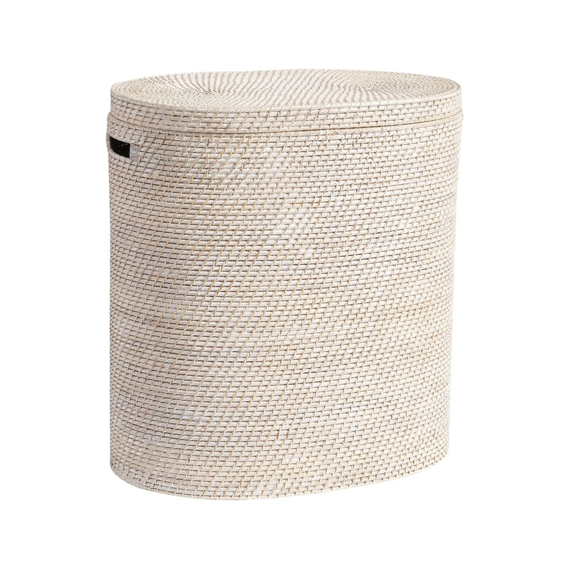 Tava Handwoven Rattan Divided Hamper