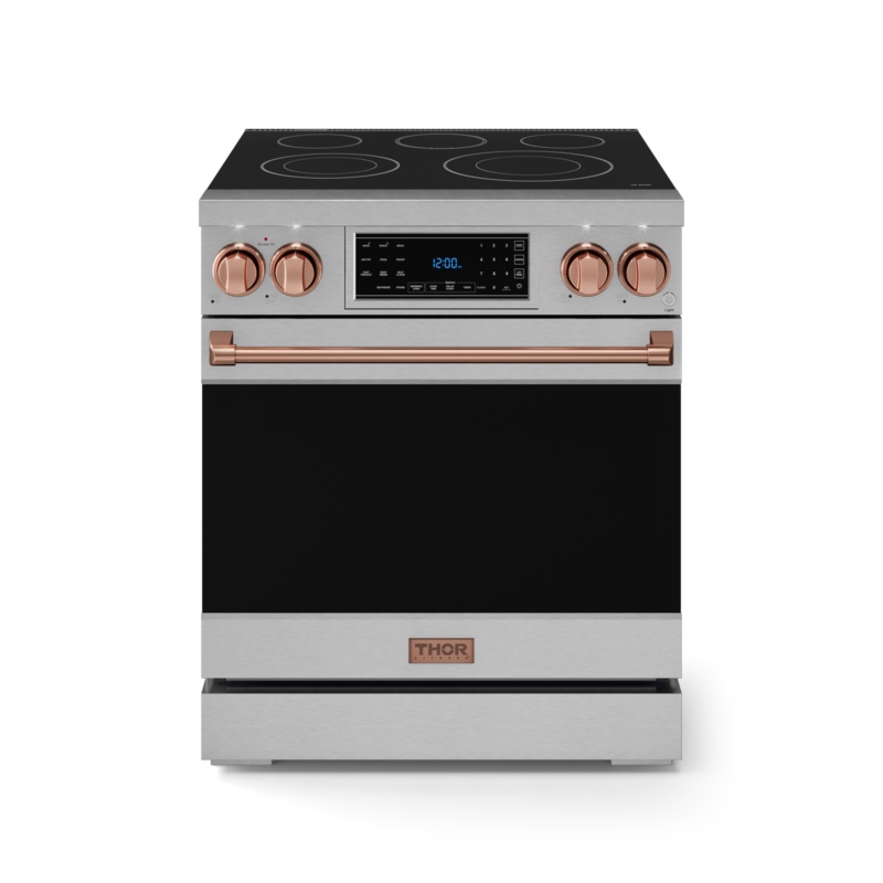 Thor Kitchen RSE30RSG 30 Inch Professional Electric Range With Tilt Panel Touch Control In Stainless Steel/Rose Gold Gordon Ramsay Series – Rse30-Rsg