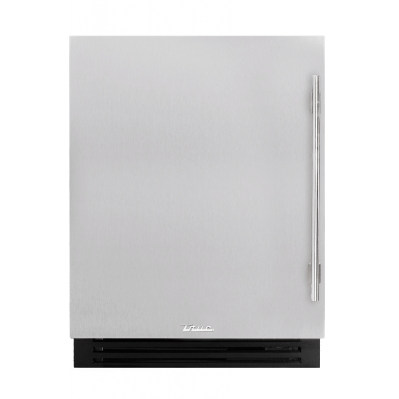 True Residential TUWADA24LSAS 24 Inch Single Zone Solid Stainless Door Left Hinge Ada Height Undercounter Wine Cabinet