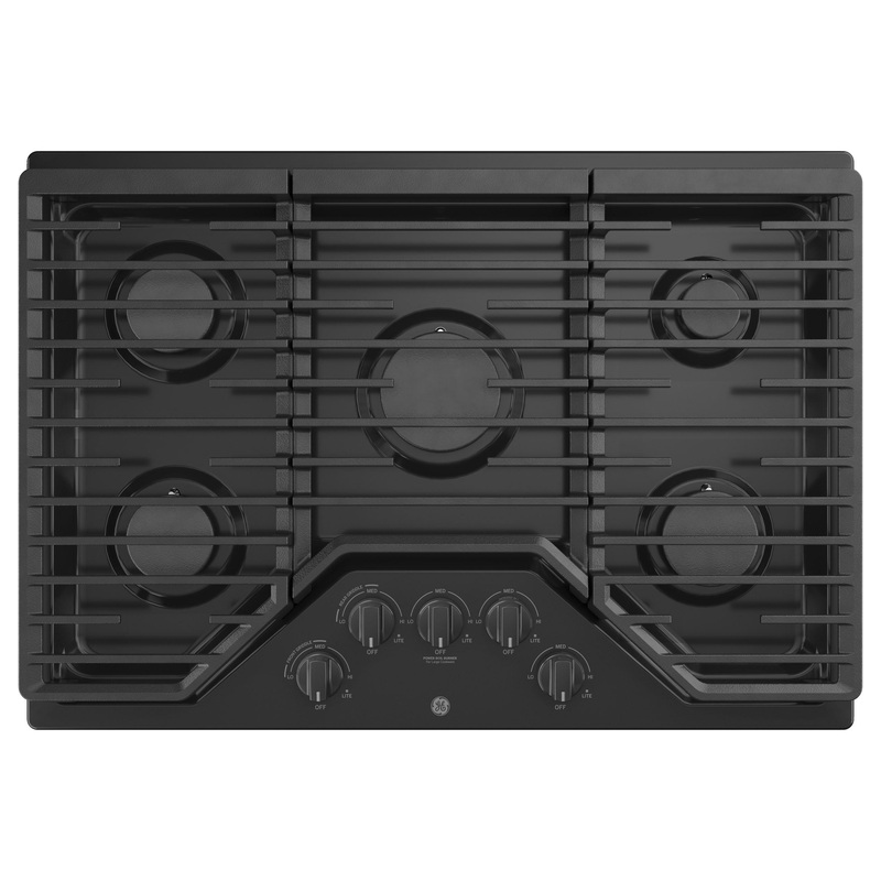 JGP5030DLBB GE 30″ Built-In Gas Cooktop with 5 Burners and Dishwasher Safe Grates