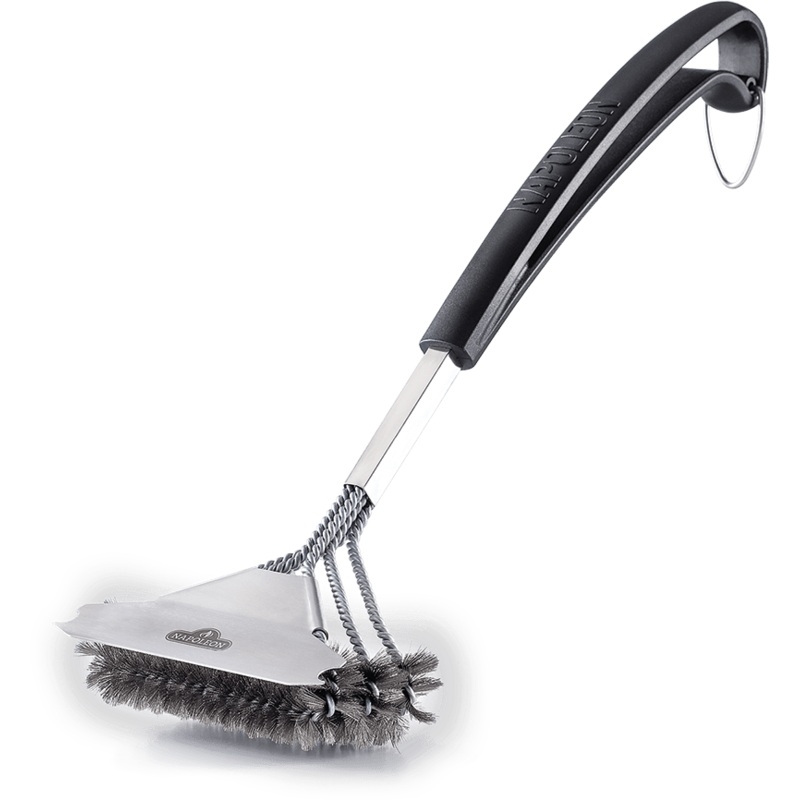 Napoleon Bbq 62059 Bristle-Free Triple-Row Grill Brush with Rolled Stainless Steel