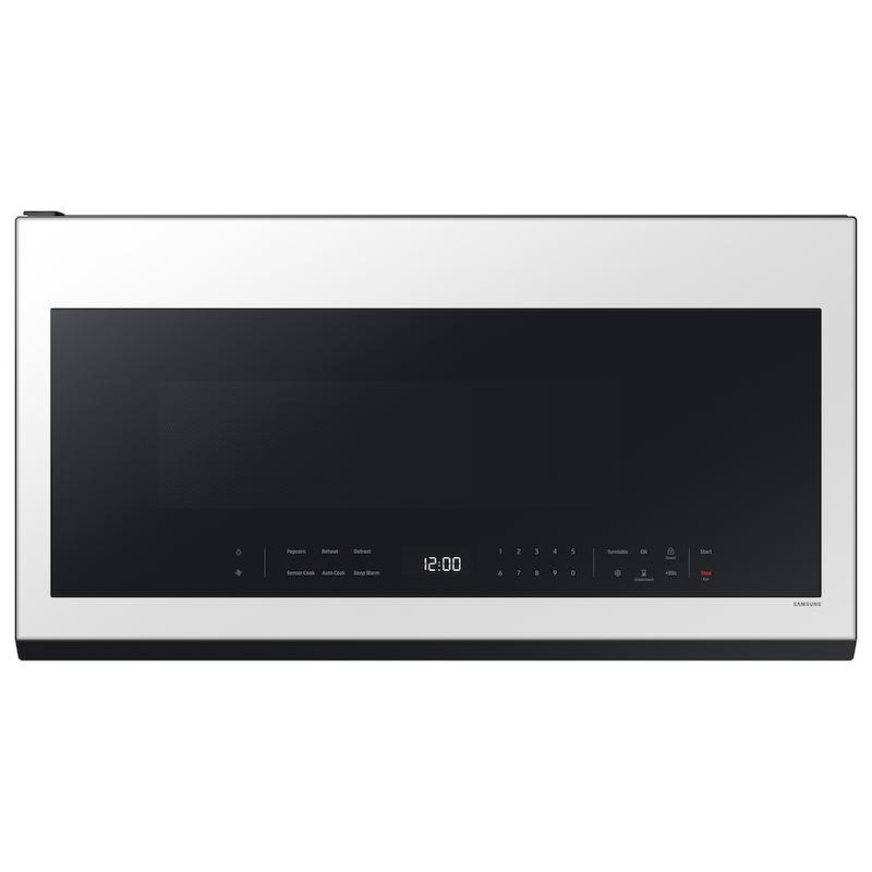 Samsung ME21DB630012 Bespoke 2.1 Cu. Ft. Over-The-Range Microwave With Wi-Fi In White Glass