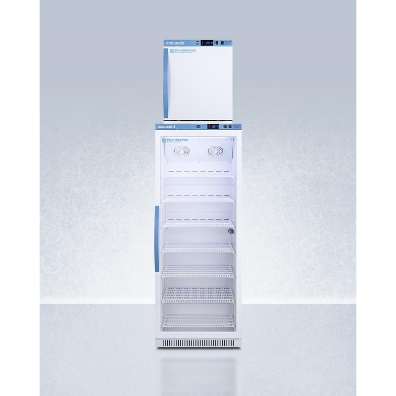 Summit ARG12PVAFZ1PVSTACK 24″ Wide Performance Series All-Refrigerator/All-Freezer Combination