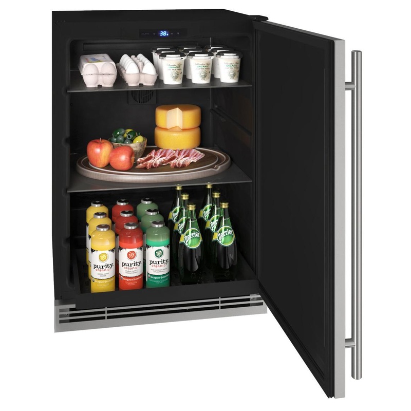 U-Line UHRE124SS01A Hre124 24″ Refrigerator With Stainless Solid Finish (115 V/60 Hz)