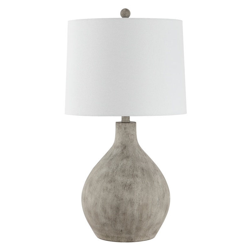 Ura 26.25″ Gray Table Lamp Steelside