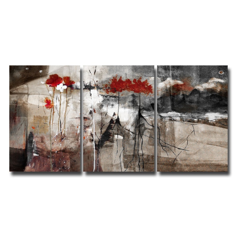 Abstract by Tristan Scott – 3 Piece Wrapped Canvas Graphic Art Print Set Wrought Studio