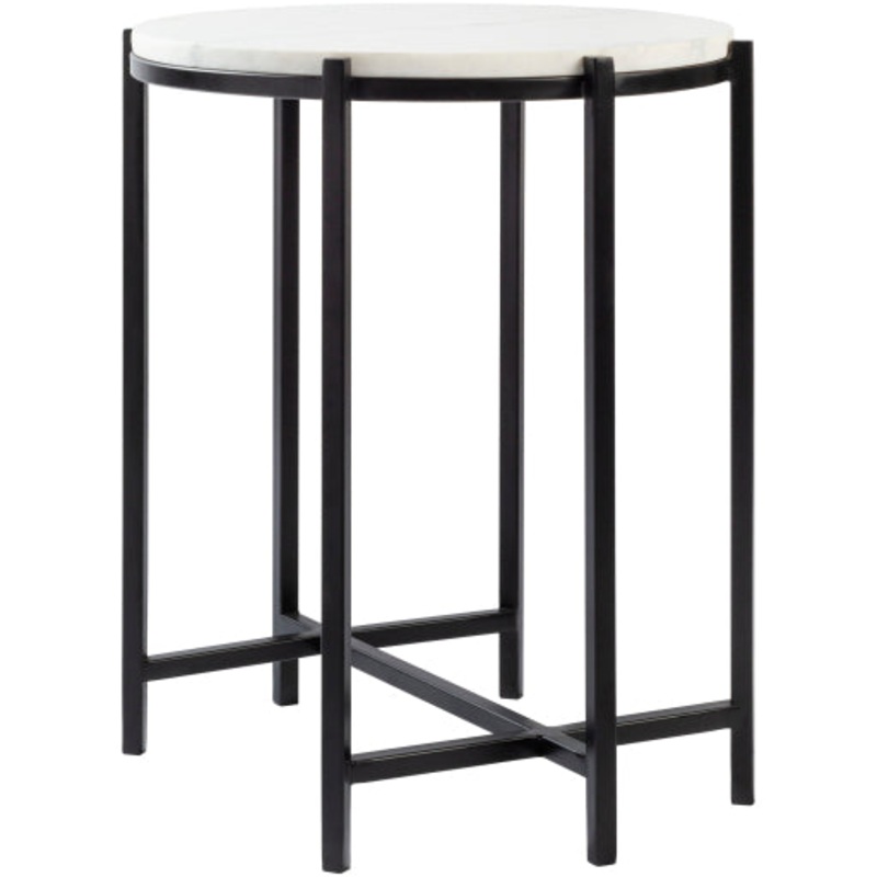 Rustic Luxe 19”H x 17”W x 17”D End Table